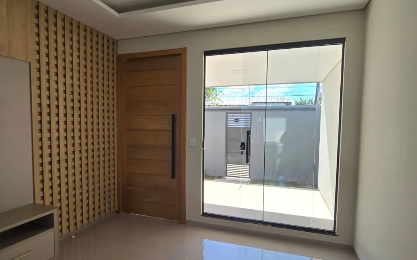Sala antes da instalação